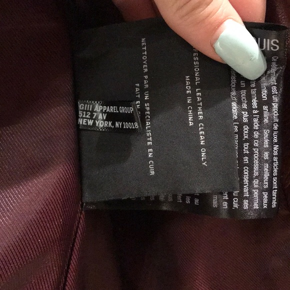 🚫SOLD🚫 Andrew Marc Red Leather Jacket - Picture 5 of 5